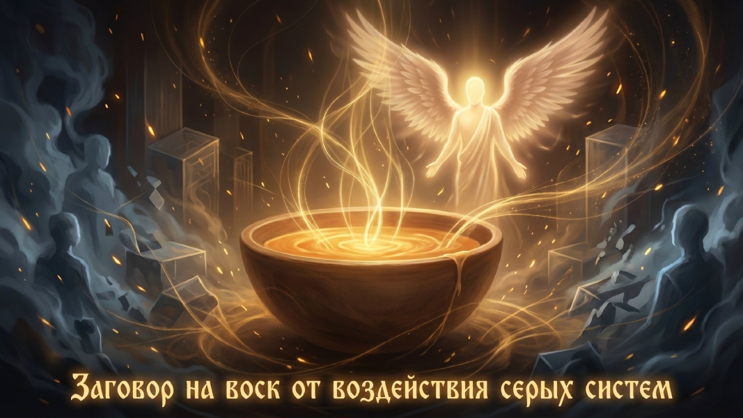 Заговор на воск от воздействия серых систем .. |БЕЛЫЙ СВЕТ0